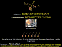Tablet Screenshot of banjoben.com